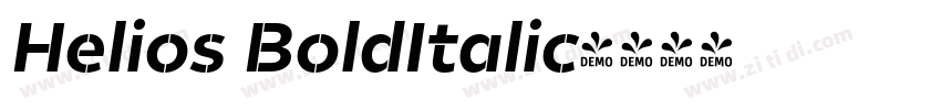 Helios BoldItalic字体转换